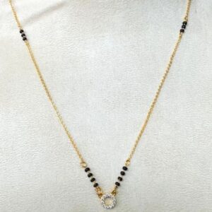 Wedding Dress Girls Chain Mangalsutra Design Gold