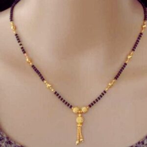 24k Gold Modern Mangalsutra Design Daily Use