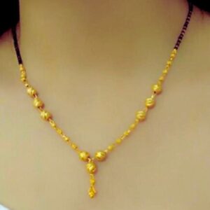 22k Gold Modern Mangalsutra Design For Women